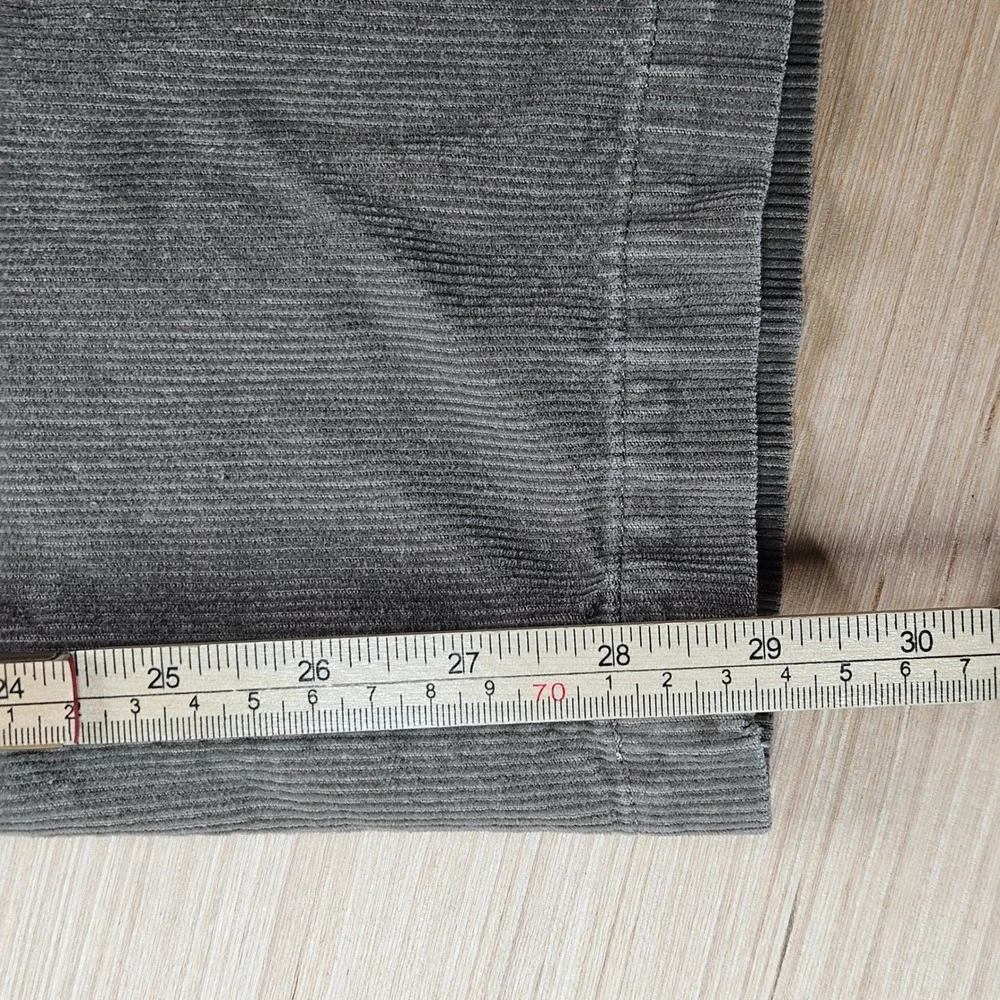 Croft & Barrow Mens Corduroy Pants 40x30 Gray Brown Straight Leg Casual‎ Khakis